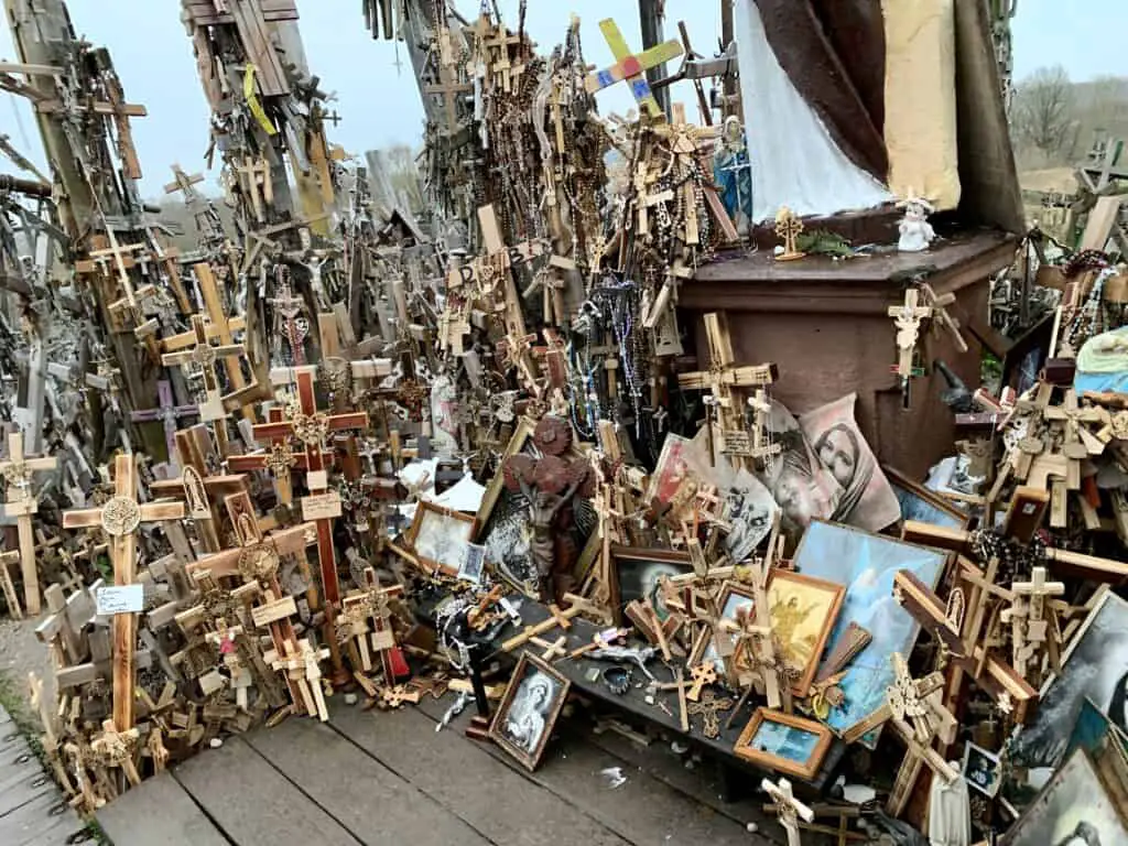 Explore the hill of crosses - Top of a hill