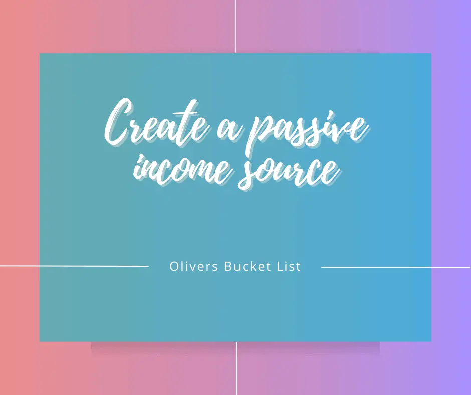 Create a passive income source - Logo