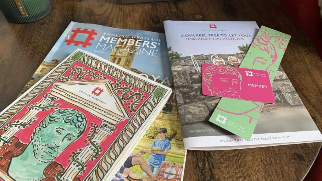 What is included in English Heritage Membership - Pack